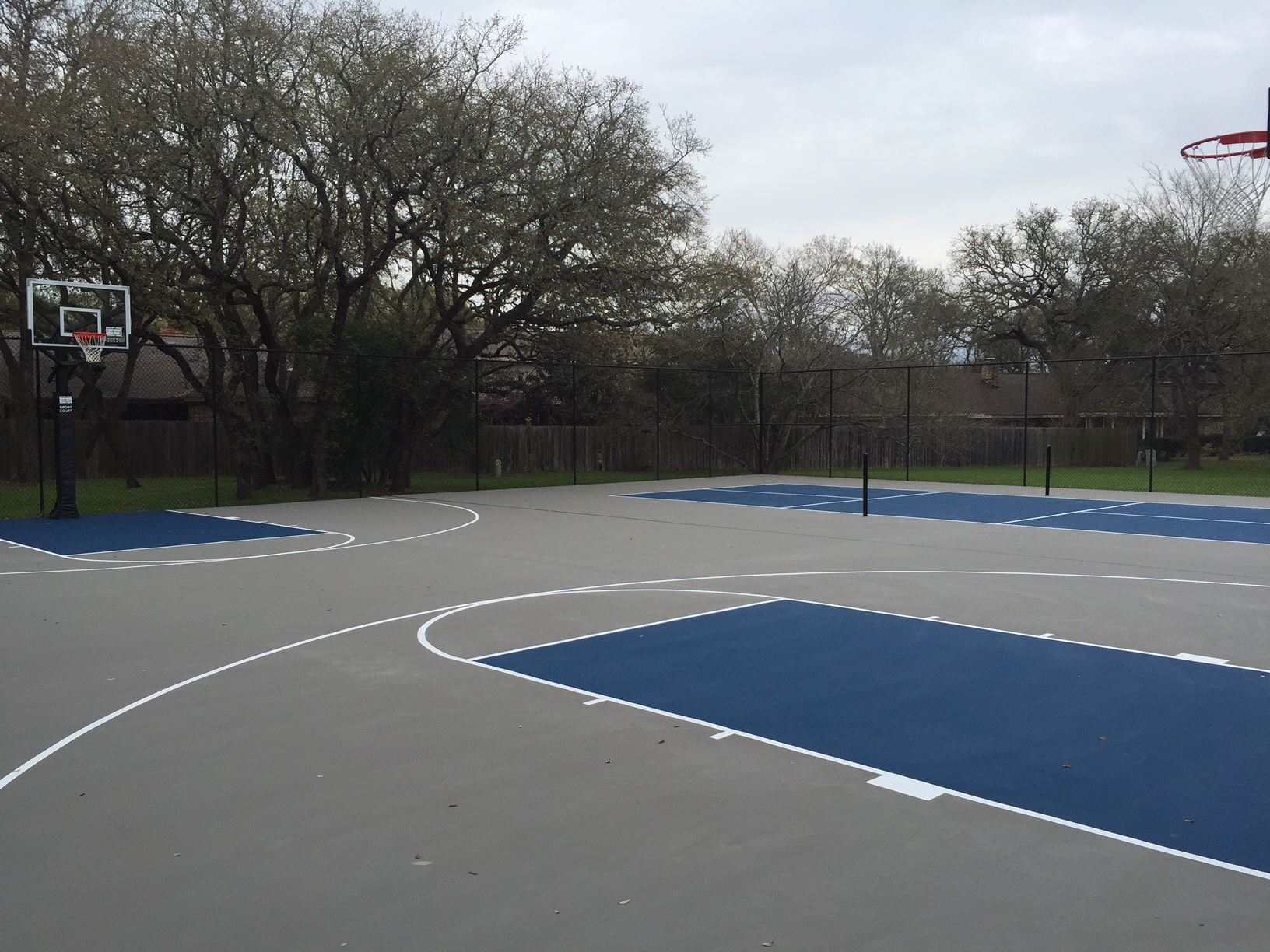 Western Oaks Basketball Court on Woodcreek